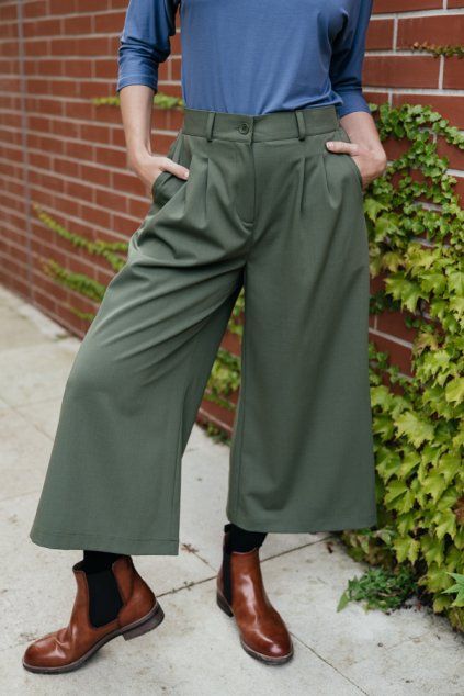 Reparáda business culottes Michele khaki 1